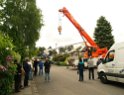 Kleinkran umgestuerzt Koeln Porz Wahn Im Lochgarten P01